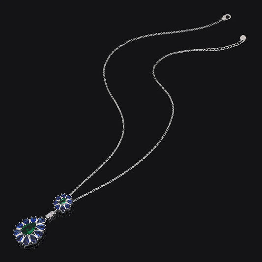 Teardrop-shaped jewelry set