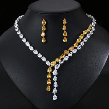 Shiny Necklace and Earring